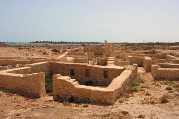 The recently excavated ruins of Leukaspis, a prosperous Roman town on the coast of Egypt.
