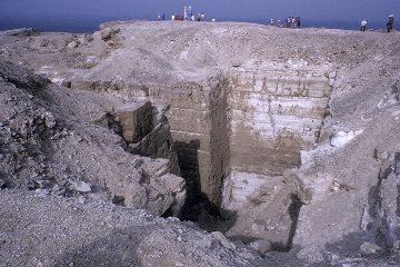 The burial shaft at Abu Roash.