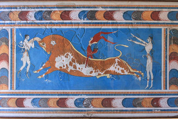 Bull leaping at Knossos