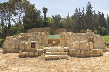 The ruins of the church at Emmaus