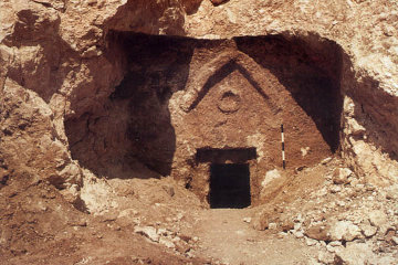The entrance to the Talpiot Tomb