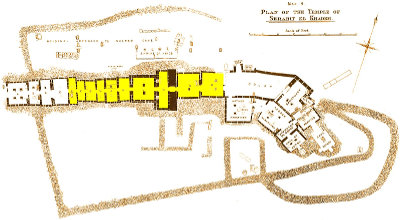 Plan of the temple at Serabit el-Khadim