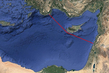 The route from Sidon to Myra