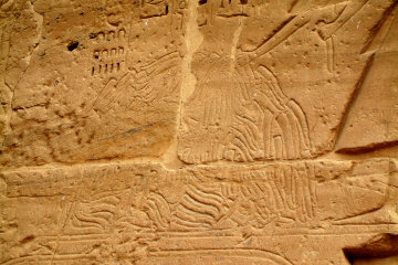 Egyptian scribes counting phalli