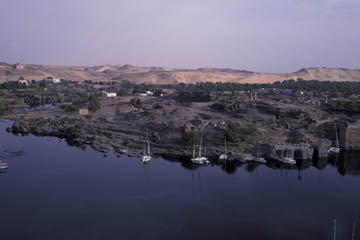 The view of Elephantine Island from our hotel.
