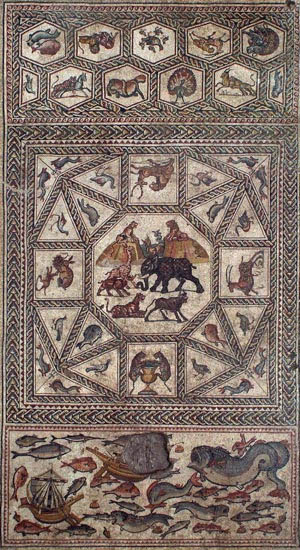 An overview of the recently re-uncovered mosaic in Lod.