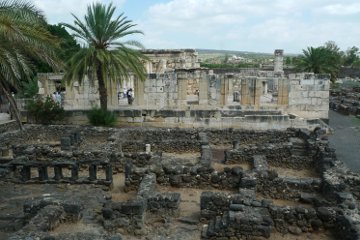 The White Synagogue at Capernaum.