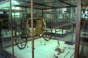 One of Tutankhamun's chariots.
