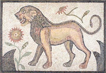 A lion from the Naro mosaics