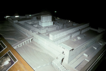 Model of the temple area