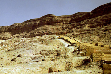 Steps to the tombs at Beni Hasan